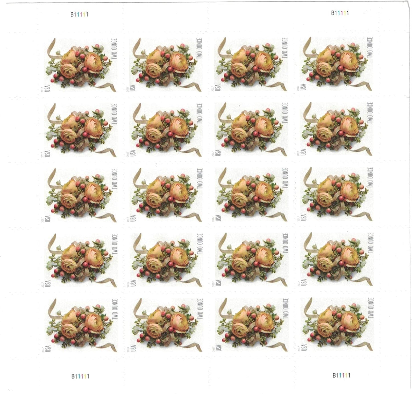 Celebration Corsage Forever Collection – Elegant Floral Design for Weddings, Events & Special Notes 100pcs/Pack (20pcs/Booklet)