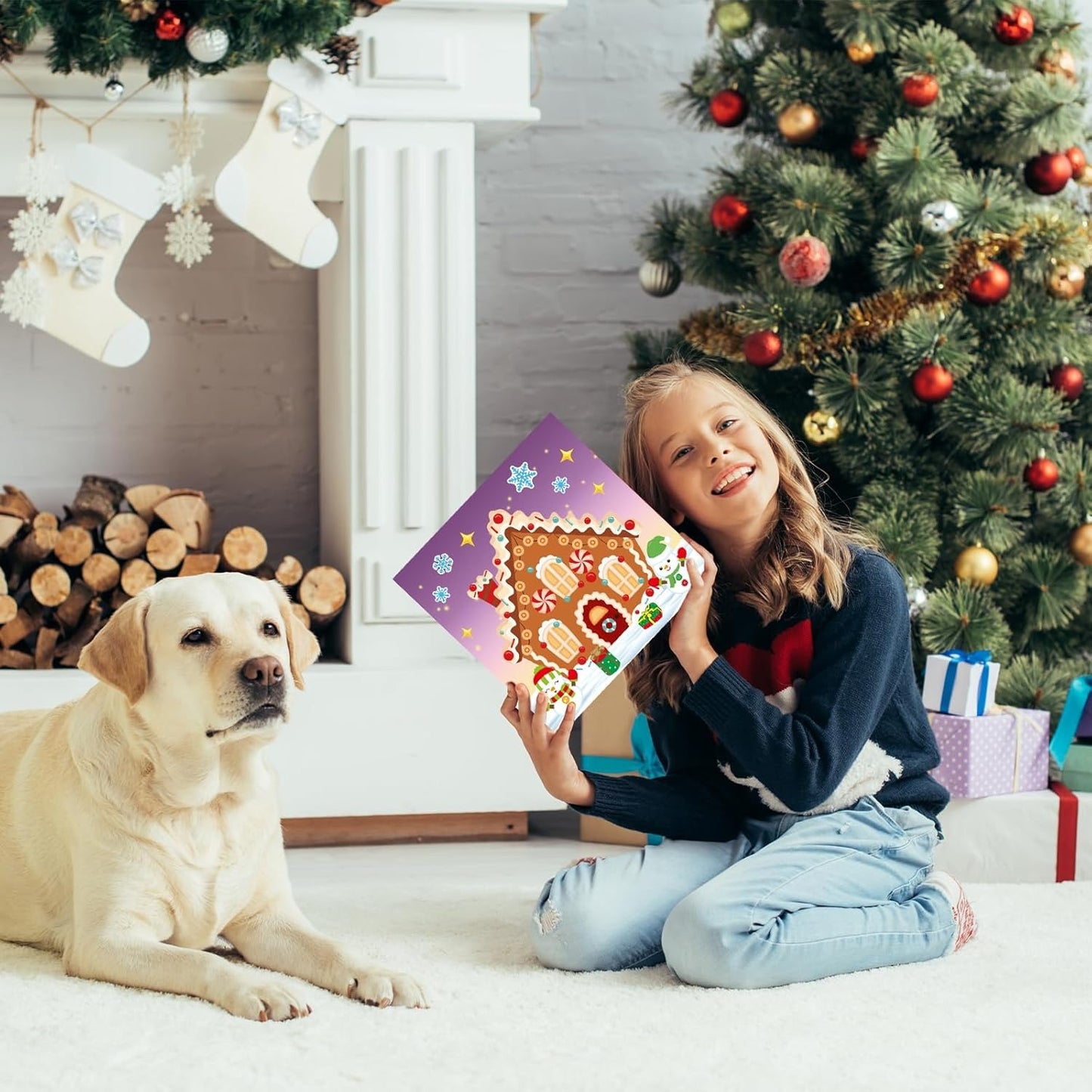100 PCS Christmas Stickers for Kids Make Your Own Christmas Stickers