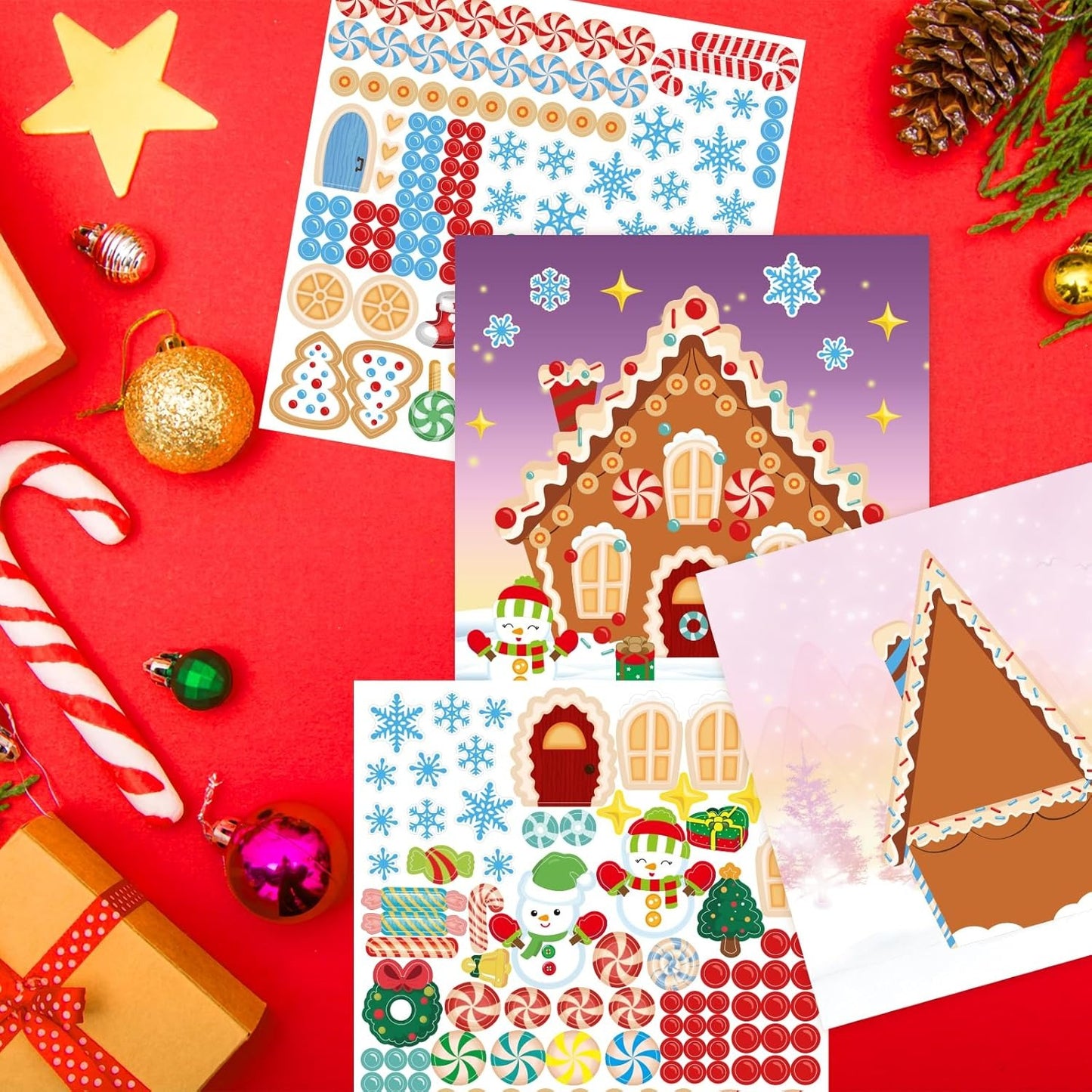 100 PCS Christmas Stickers for Kids Make Your Own Christmas Stickers