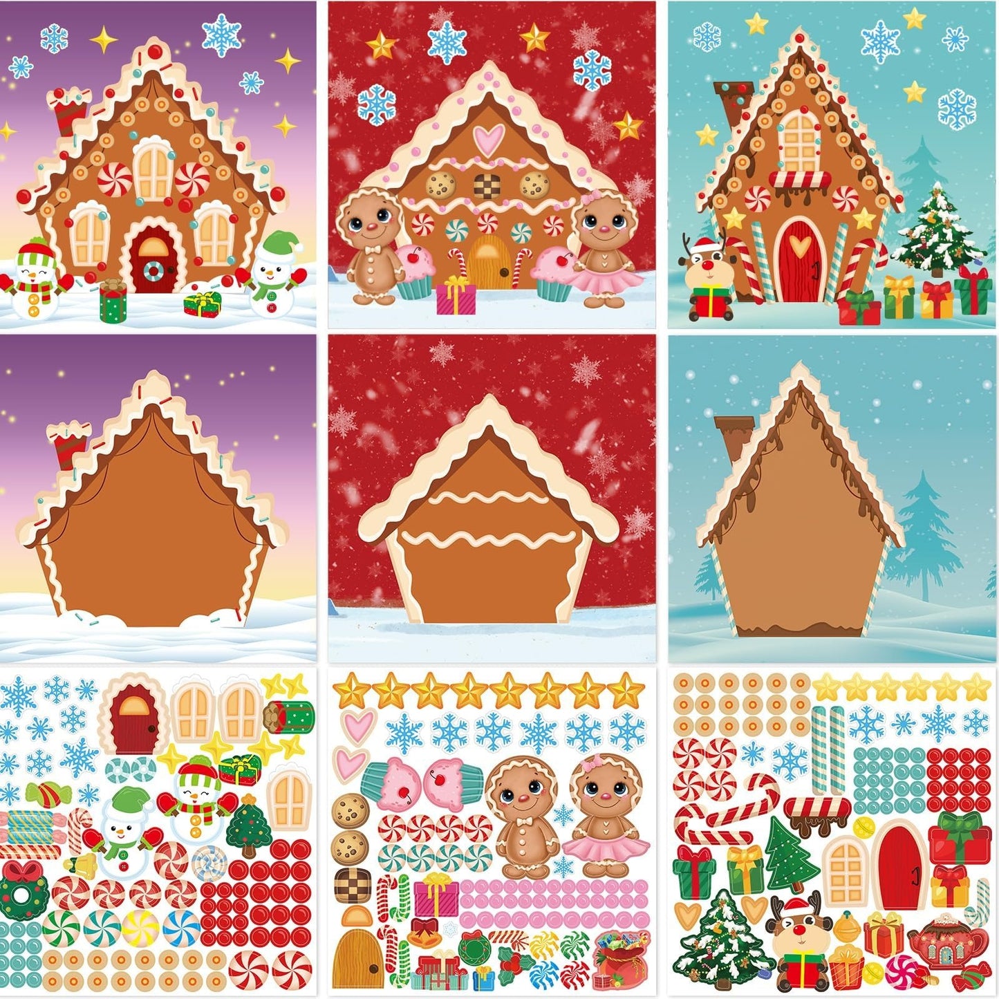 100 PCS Christmas Stickers for Kids Make Your Own Christmas Stickers
