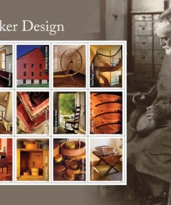 Shaker Design 2024 Forever Stamps First-Class Postage USPS Forever Stamps 60pcs/Pack (12PCS/Booklet)