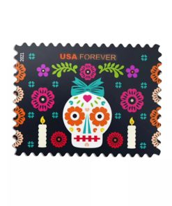 Day of The Dead 2021 (Dia de Los Muertos) First-Class Postage USPS Forever Stamps 100pcs/Pack (20PCS/Booklet)