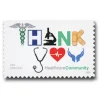 Thank You Healthcare Community Stamps 2024 First-Class Postage USPS Forever Stamps 100pcs/Pack (20PCS/Booklet)