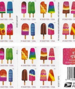 The Frozen Treats First-Class Postage USPS Forever Stamps 100pcs/Pack (20PCS/Booklet)