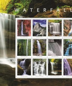 Waterfall Stamps 2023 First-Class Postage USPS Forever Stamps 60pcs/Pack (12PCS/Booklet)