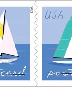 Outdoor Ocean Lake Summer Sea Boat Water Party Wedding Celebration Anniversary First-Class Postage USPS Forever Stamps 100pcs/Pack (20PCS/Booklet)