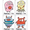 Message Monsters First-Class Postage USPS Forever Stamps 100pcs/Pack (20PCS/Booklet)