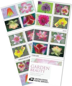 Wedding Celebration Anniversary Flower Party First-Class Postage USPS Forever Stamps 100pcs/Pack (20PCS/Booklet)