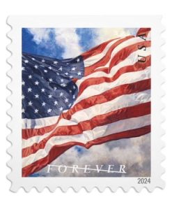 2024 U.S Flag First-Class Postage USPS Forever Stamps 100pcs/Pack (20PCS/Booklet)