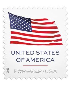 2025 U.S Flag First-Class Postage USPS Forever Stamps 100pcs/Pack (20PCS/Booklet)