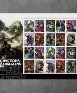 Dungeons and Dragons 2024 USPS First-Class Mail Forever Postage Stamps 100pcs/Pack (20PCS/Booklet)