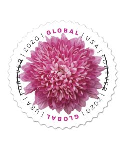 2020 Chrysanthemum First-Class Postage USPS Forever Stamps 100pcs/Pack (20PCS/Booklet)