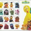 Sesame Street (Sheet of 16) Children's Television Show First-Class Postage USPS Forever Stamps 80pcs/Pack (16PCS/Booklet)