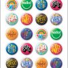 Pinback Buttons 2024 First-Class Postage USPS Forever Stamps 100pcs/Pack (20PCS/Booklet)