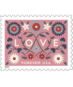 2022 Love Wedding First-Class Postage USPS Forever Stamps 100pcs/Pack (20PCS/Booklet)