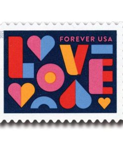 Love (U.S. 2021) Forever Postage Stamps First-Class Postage USPS Forever Stamps 100 pcs