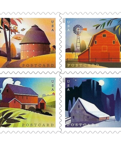 2021 First-Class Postage Barn First-Class Postage USPS Forever Stamps 100pcs/Pack (20PCS/Booklet)