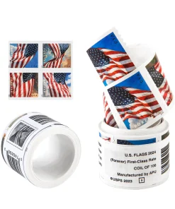 2024 U.S. Flag First-Class Postage USPS Forever Stamps 100pcs/Roll