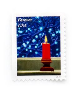 2016 US Christmas Candle First-Class Postage USPS Forever Stamps 100pcs/Pack (20PCS/Booklet)