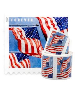 2022 U.S Flag First-Class Postage USPS Forever Stamps 100pcs/Roll
