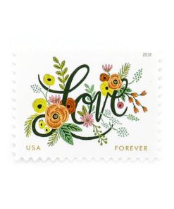 2018 US Wedding Love Flourishes First-Class Postage USPS Forever Stamps 100pcs/Pack (20PCS/Booklet)