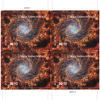2025 $10.10 Spiral Galaxy, Priority Mail First-Class Postage USPS Forever Stamps 20pcs/Pack (4PCS/Booklet)