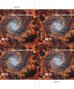 2025 $10.10 Spiral Galaxy, Priority Mail First-Class Postage USPS Forever Stamps 20pcs/Pack (4PCS/Booklet)