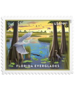 2023 $9.65 Florida Everglades, Priority Mail First-Class Postage USPS Forever Stamps 20pcs/Pack (4PCS/Booklet)