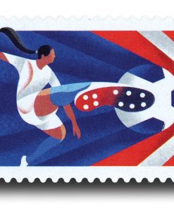 Women's Soccer Forever Stamps First-Class Postage USPS Forever Stamps 100pcs/Pack (20PCS/Booklet)