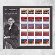George Morrison, 1919-2000, American Landscape Painter and Sculptor USPS First-Class Mail Postage Forever Stamps 100pcs/Pack (20PCS/Booklet)