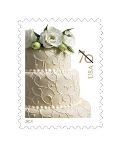 Wedding Cake Sheet of 20 X 65 Cent Forever Stamps First-Class Postage USPS Forever Stamps 100pcs/Pack (20PCS/Booklet)