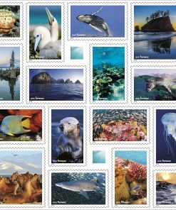 National Marine Sanctuaries First-Class Postage USPS Forever Stamps 80pcs/Pack (16PCS/Booklet)