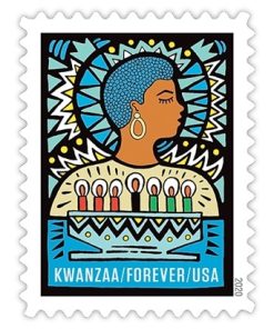 2020 Kwanzaa First-Class Postage USPS Forever Stamps 100pcs/Pack (20PCS/Booklet)