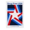 Drug Free USA Forever Stamps First-Class Postage USPS Forever Stamps 100pcs/Pack (20PCS/Booklet)