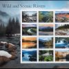 Wild and Scenic Rivers Forever Stamps First-Class Postage USPS Forever Stamps 100pcs/Pack (20PCS/Booklet)
