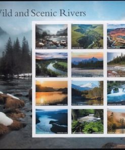 Wild and Scenic Rivers Forever Stamps First-Class Postage USPS Forever Stamps 100pcs/Pack (20PCS/Booklet)